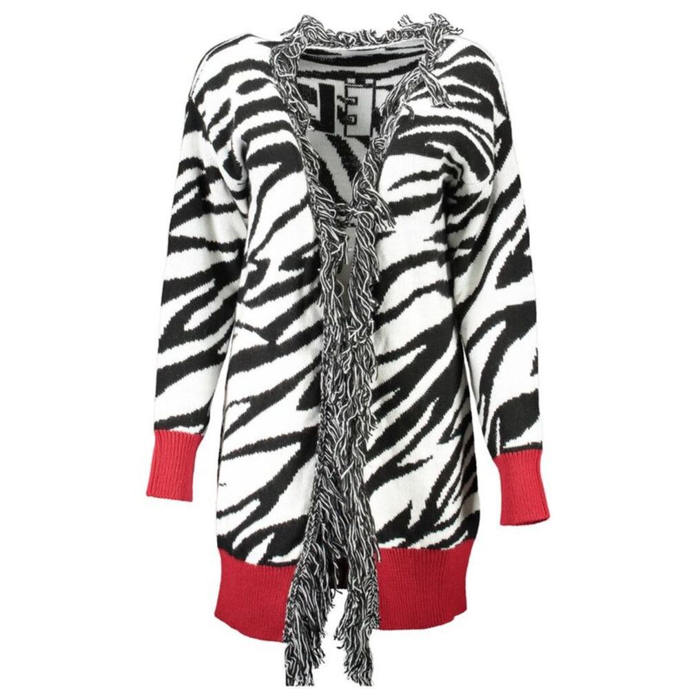 Gaelle Paris Bianco Acrylic Women Women's Cardigan